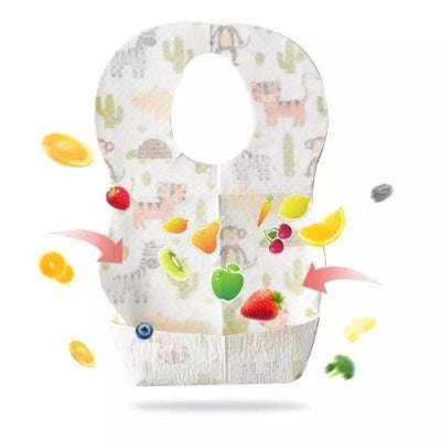 Disposable Baby Bibs for Feeding Use and Throw Bibs