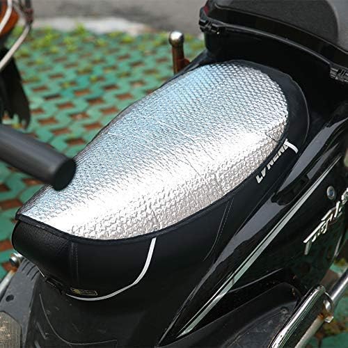 kunya Sun Heat Light Reflector Cum Insulation Mat for Motorcycle Seat Cover Aluminum Foil Water Resistant Seat pad for All Brand Scooty Scooter Bike