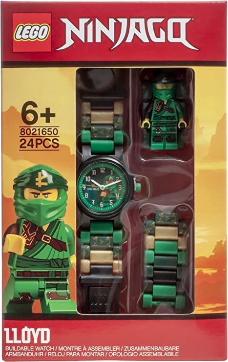Ji and Ja Ninjago Lloyd Horloge 8021650 ( lego nigago watch)