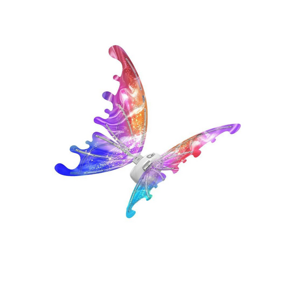 Fairy Angel Wings Electric Moving Butterfly Wing for Girls Kids (White Light)