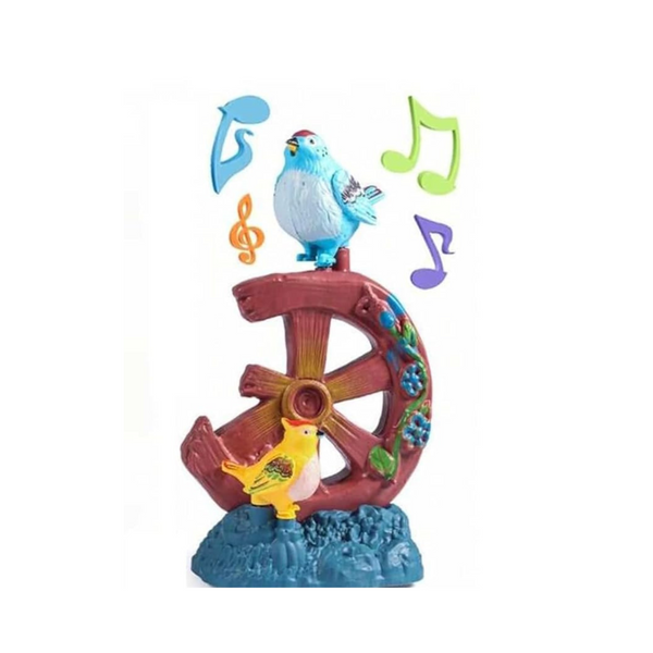 LWooden Imported Authentic Standard Wooden Dominos Blocks Setove Bird Figurines with Color Changing  Sound Effects