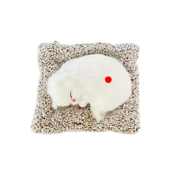 Sleeping Cat Plush Toy Car Interior Dashboard Decorative