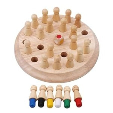 Classic Wooden Memory Chess Intelligence Game Kids   Learning Intellectual Toy